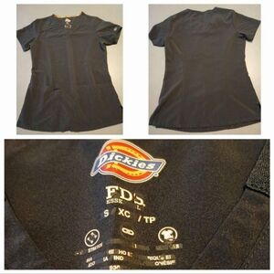 Dickies EDS Essentials black women's scrub top size XS